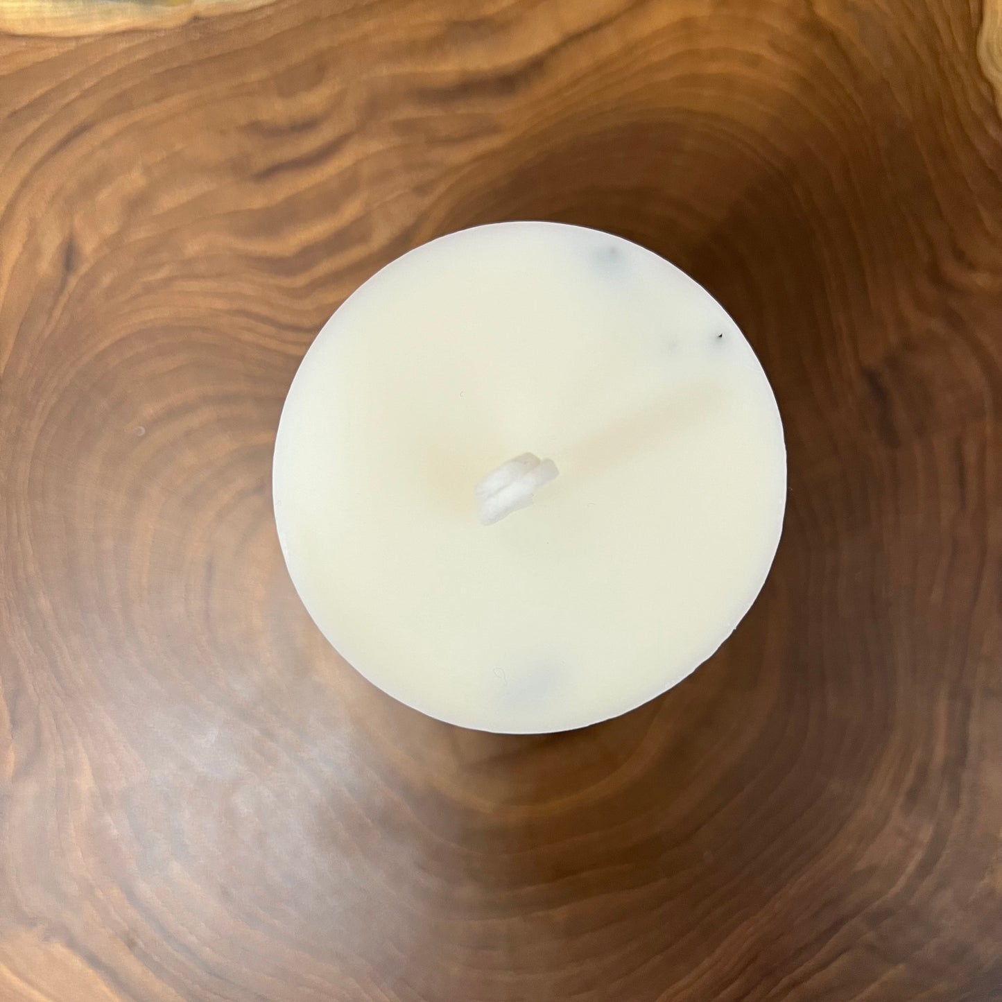 Vessel-free botanical candle
