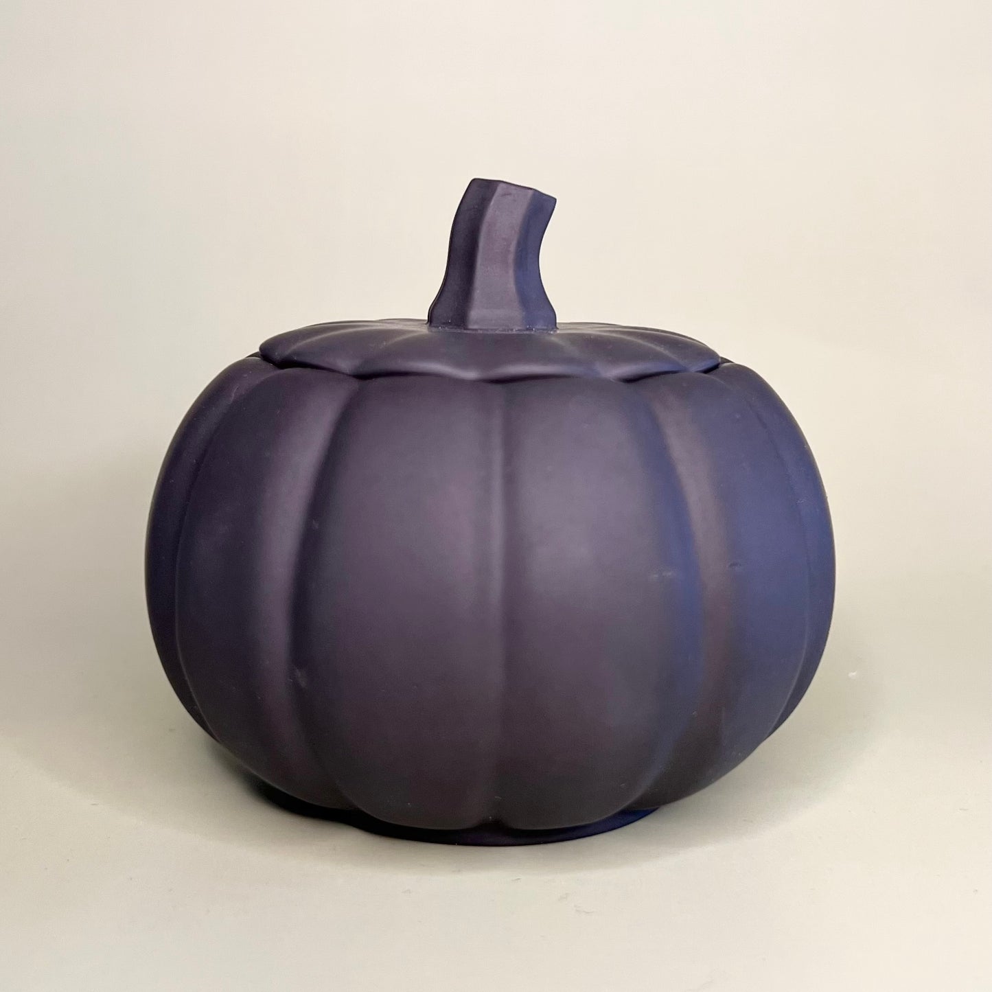 Pumpkin Candle in Black Container