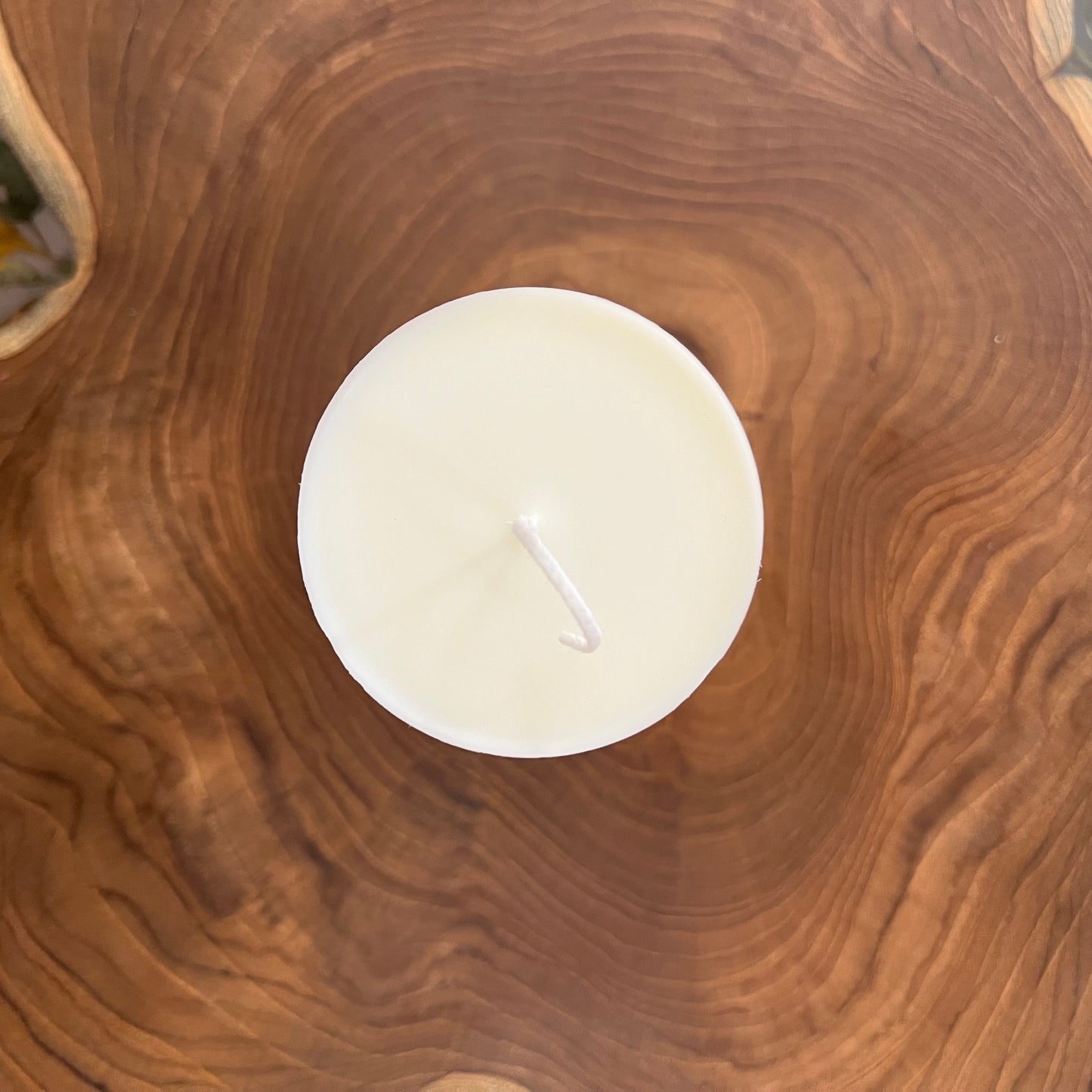 Vessel-free botanical candle