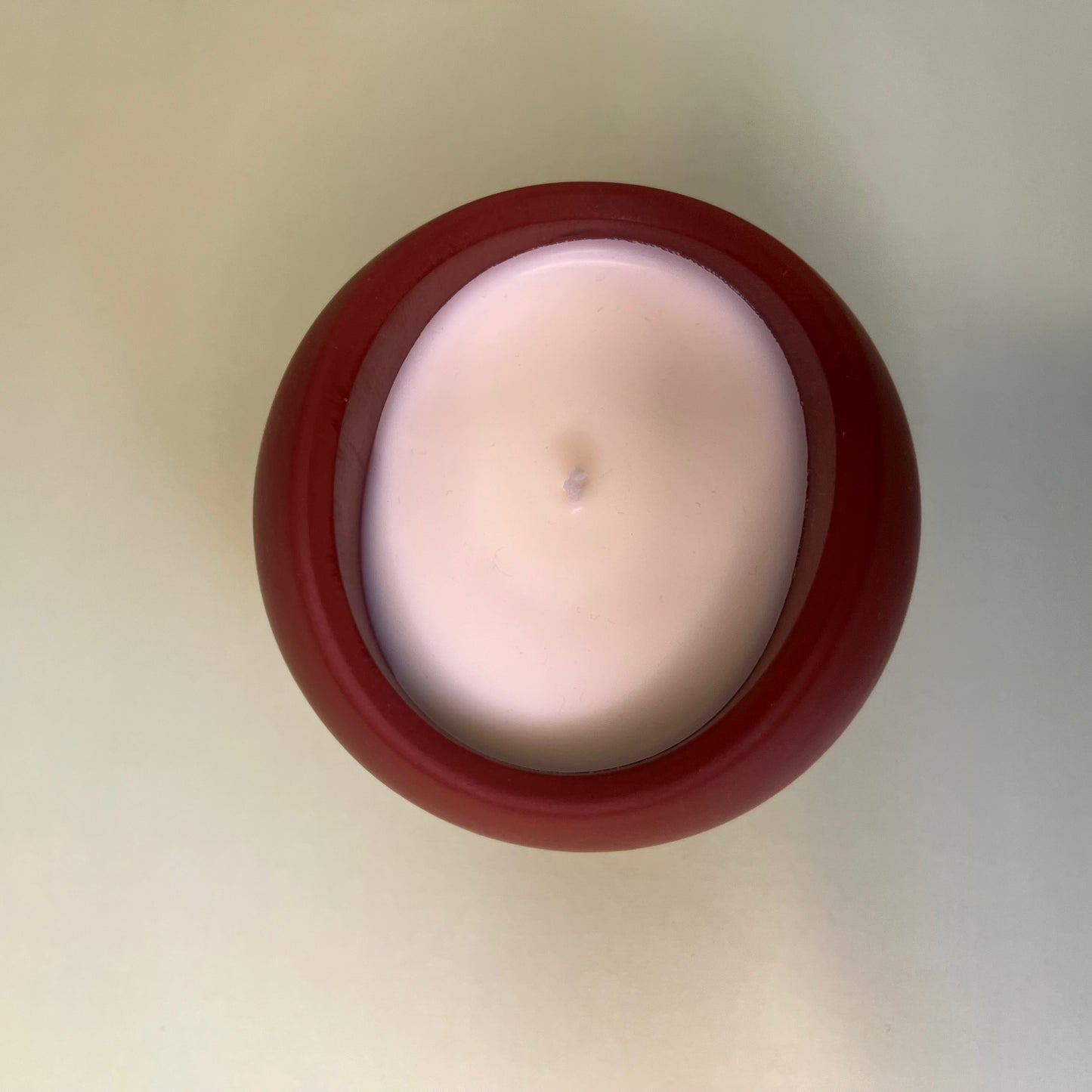 Candle in a Wave Shaped Container