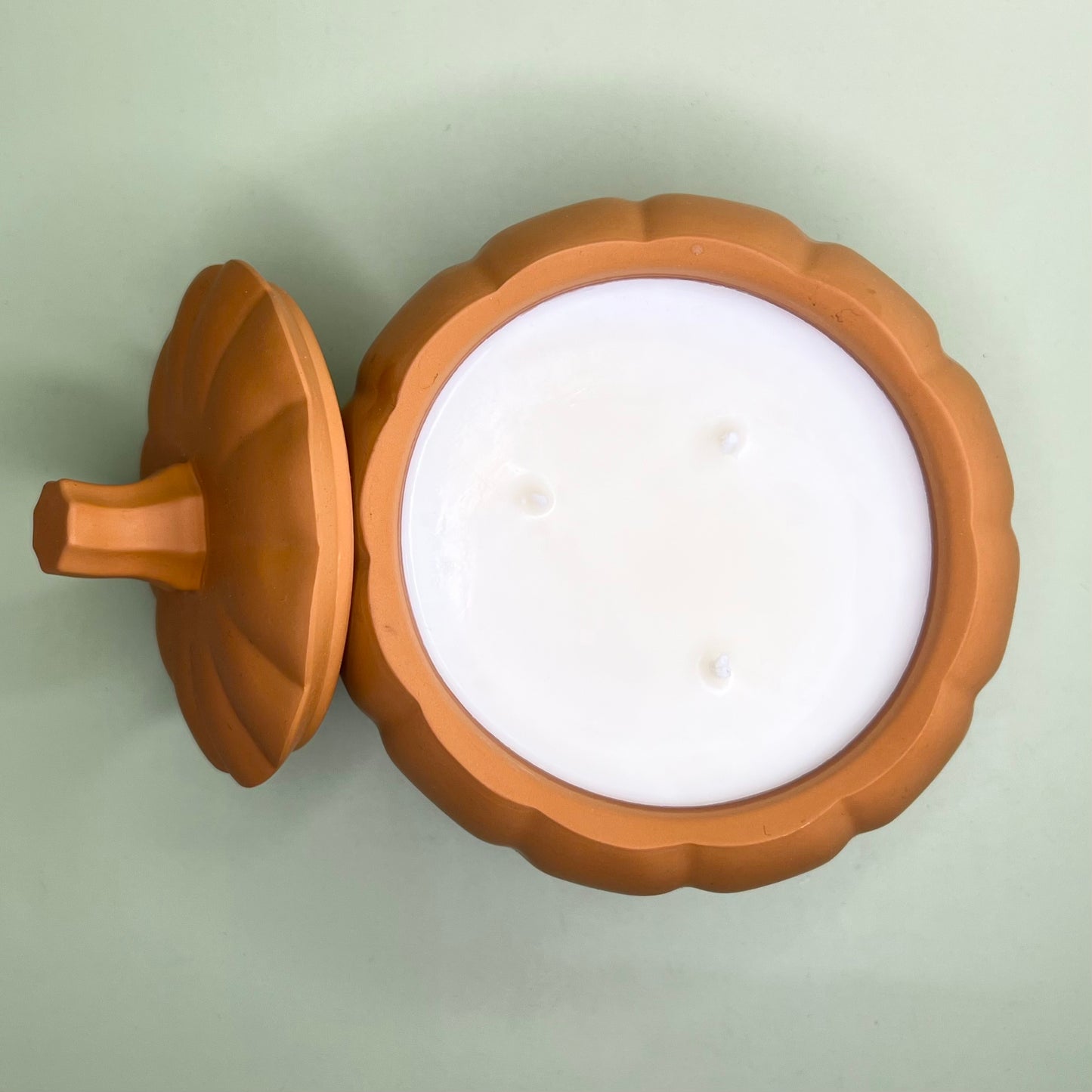 Large 3 wick Pumpkin Candle