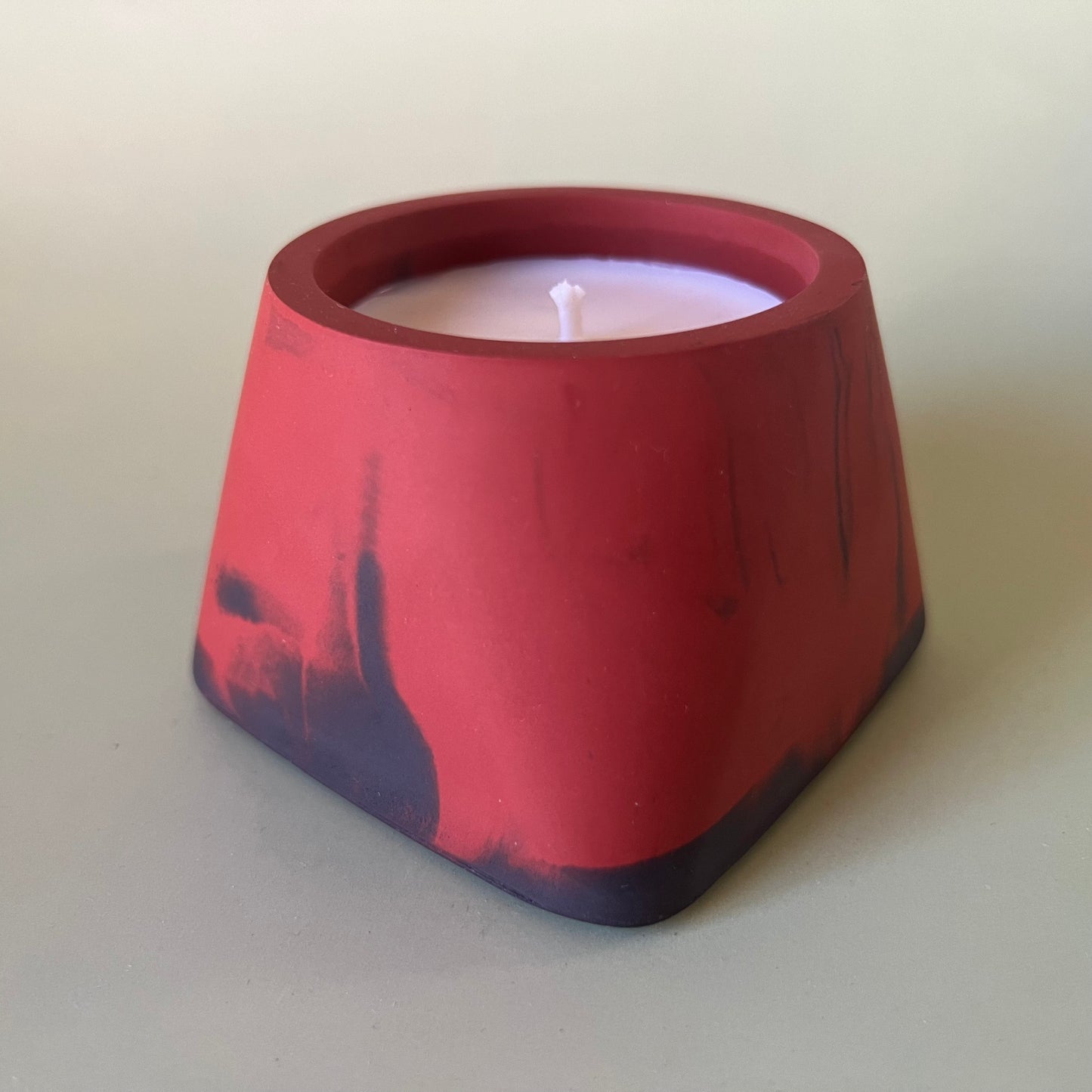 Candle Crimson Flame - Inspired By Iceland
