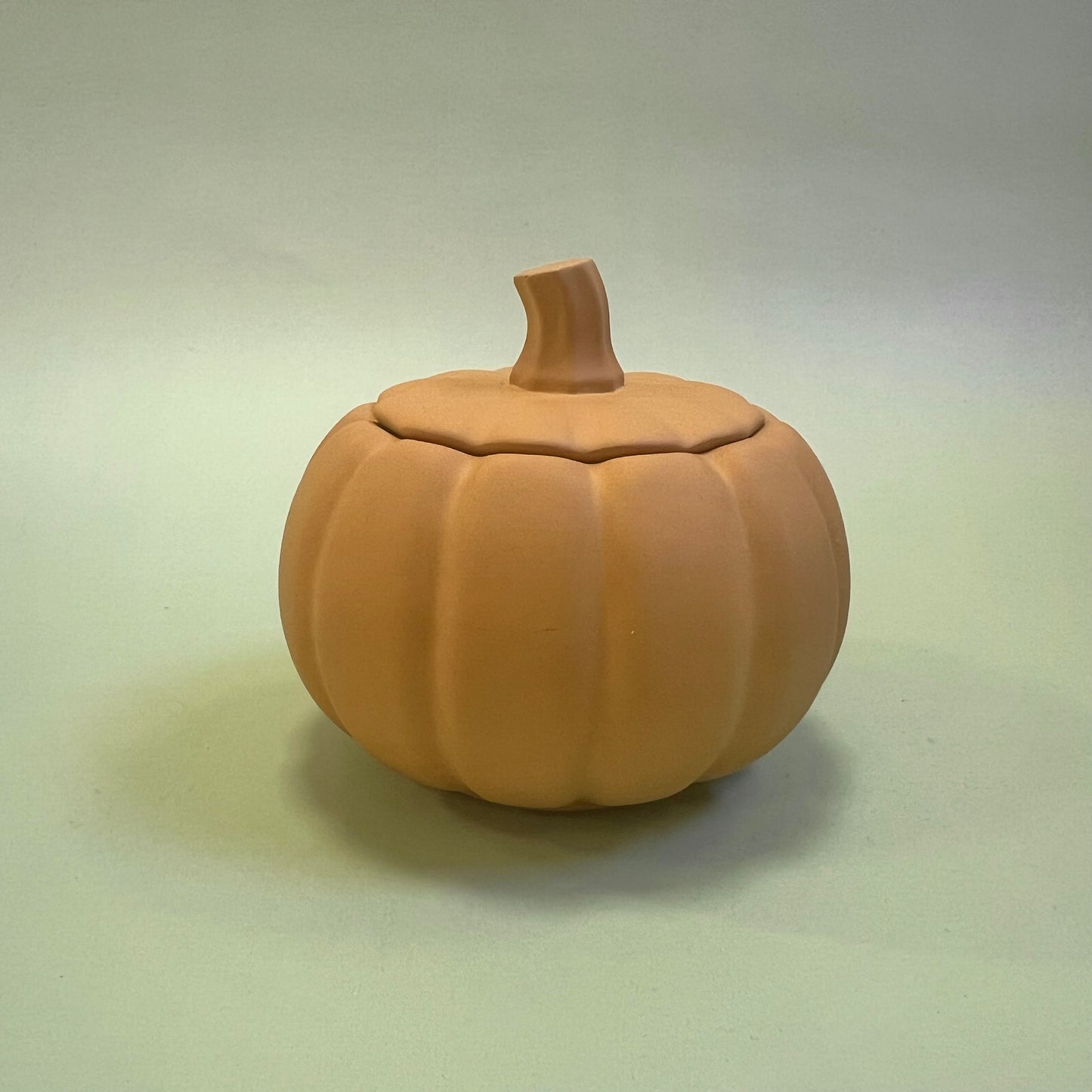 Pumpkin Candle in Ochre Container