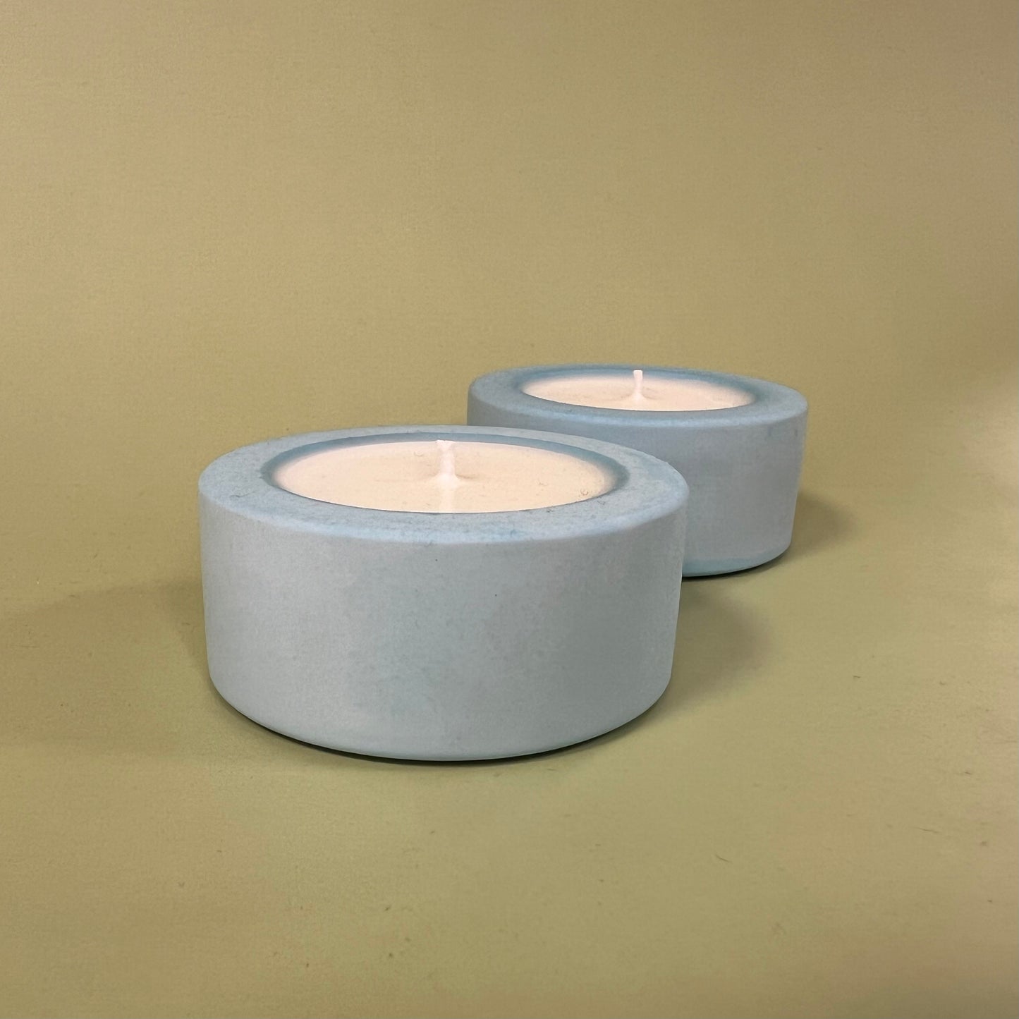 Cylinder-Shaped Mini Candle Sky Blue