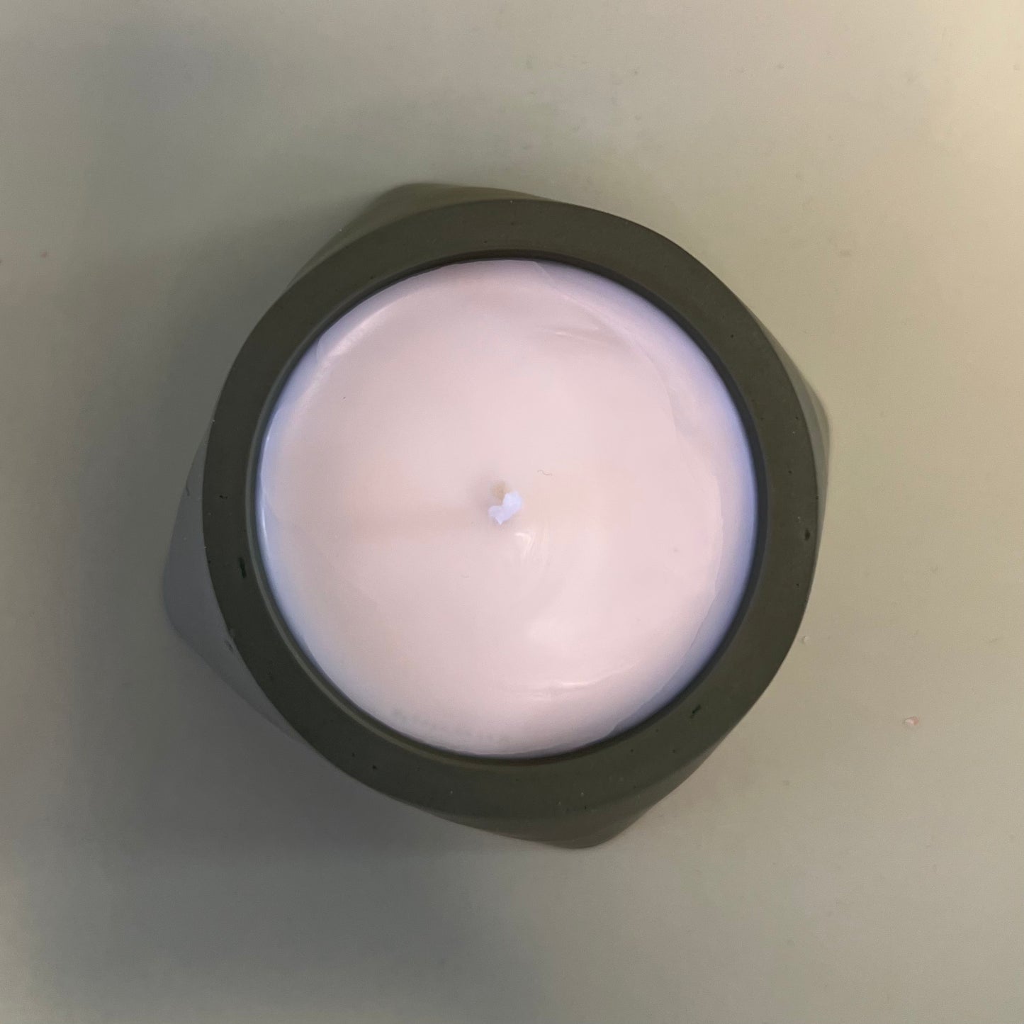 Candle in an Olive Colour