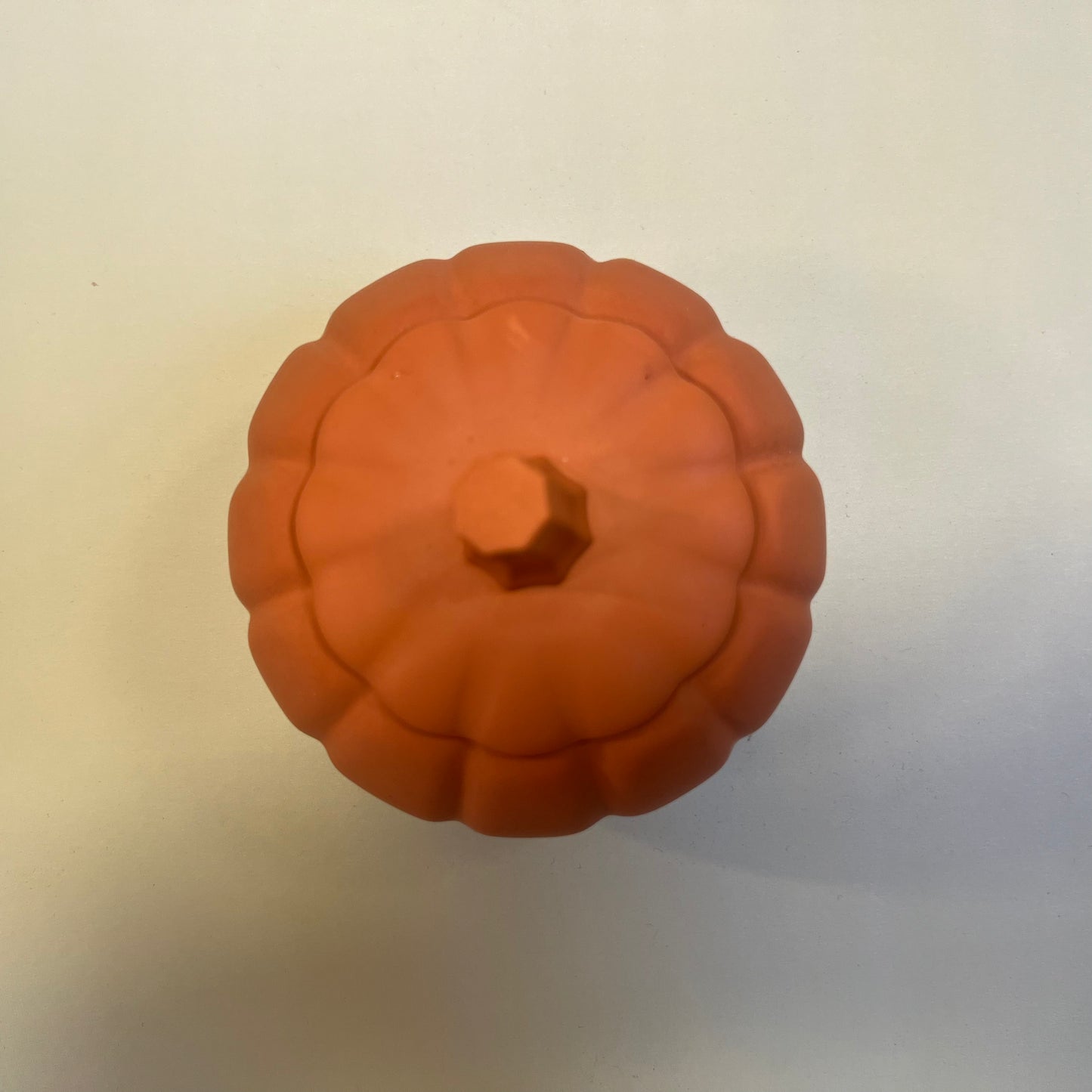Pumpkin Candle in Orange Container