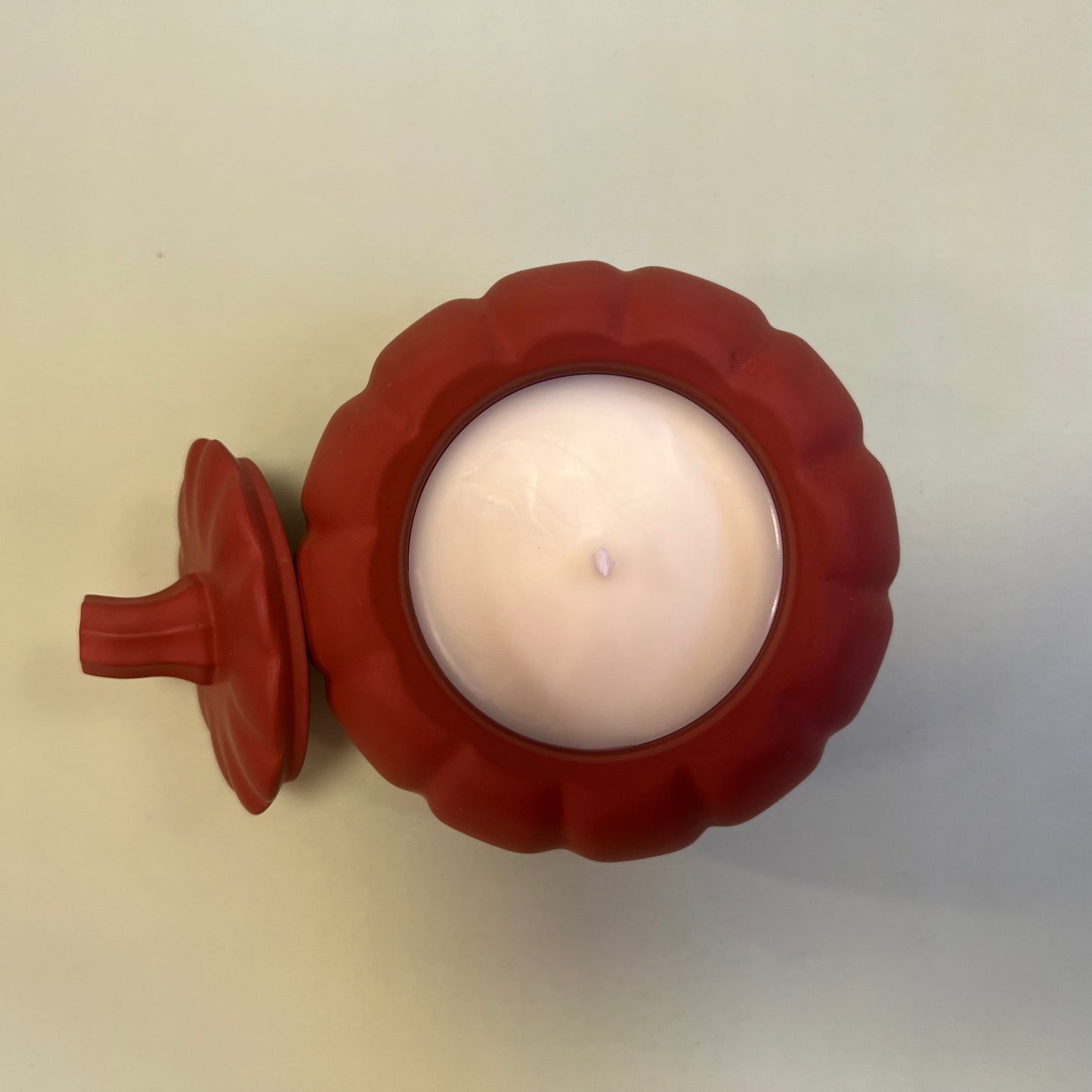 Pumpkin Candle in Terracotta Container