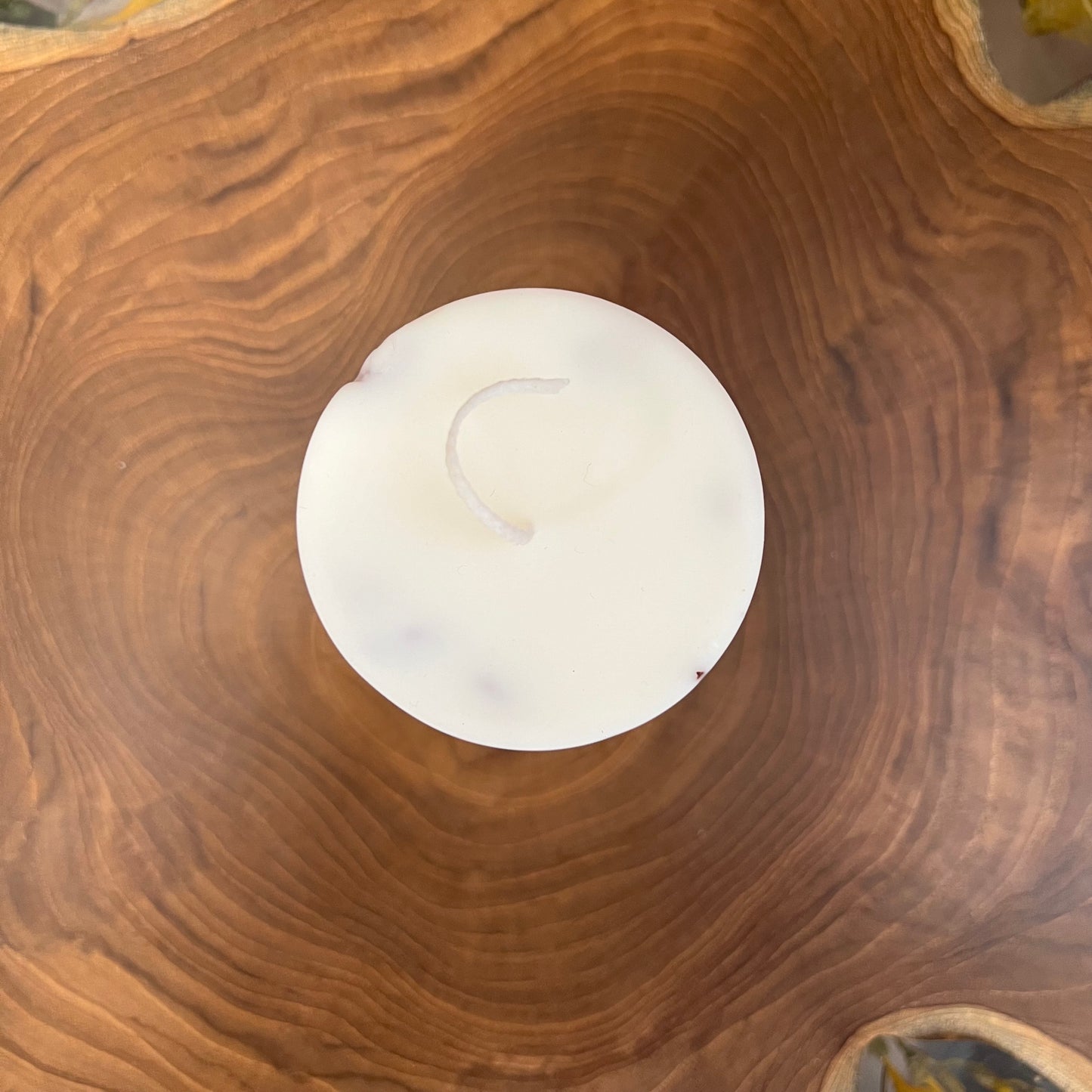Vessel-free botanical candle