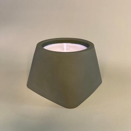Candle in an Olive Colour