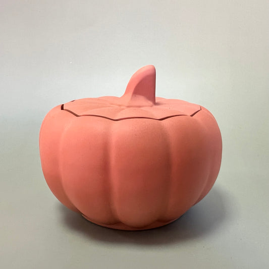 Vela de abóbora, cor rosa-alaranjada suave