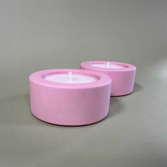 Cylinder-Shaped Mini Candle Pink