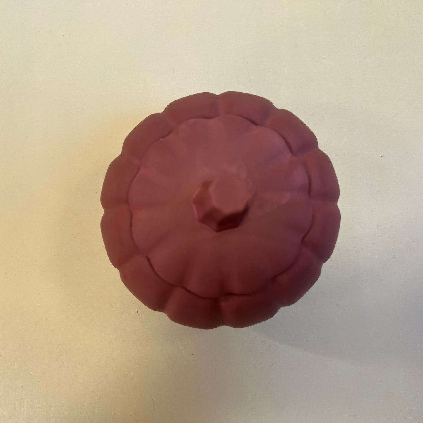 Pumpkin Candle in Fig Coloured Container