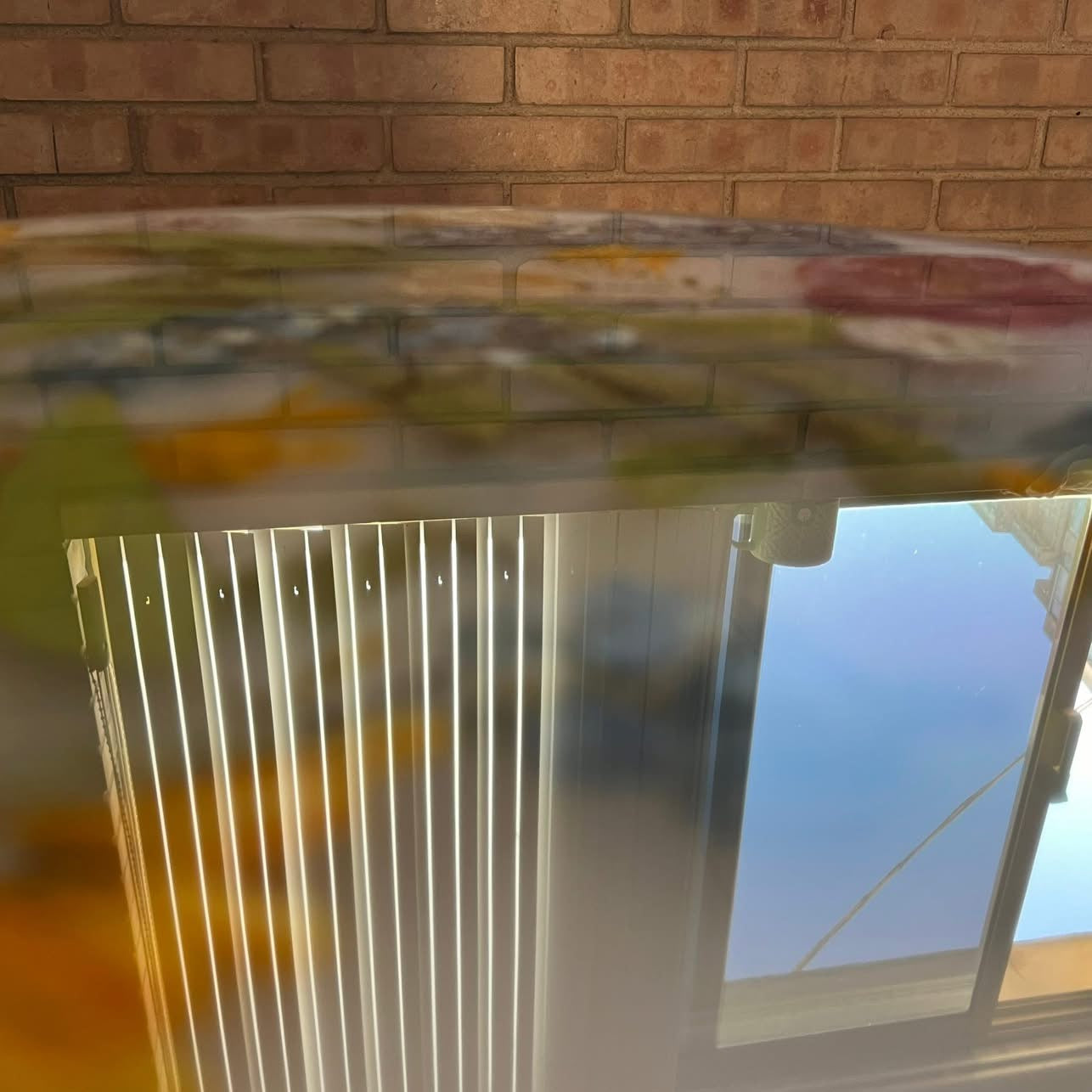 Handmade Botanical Resin Side Table.